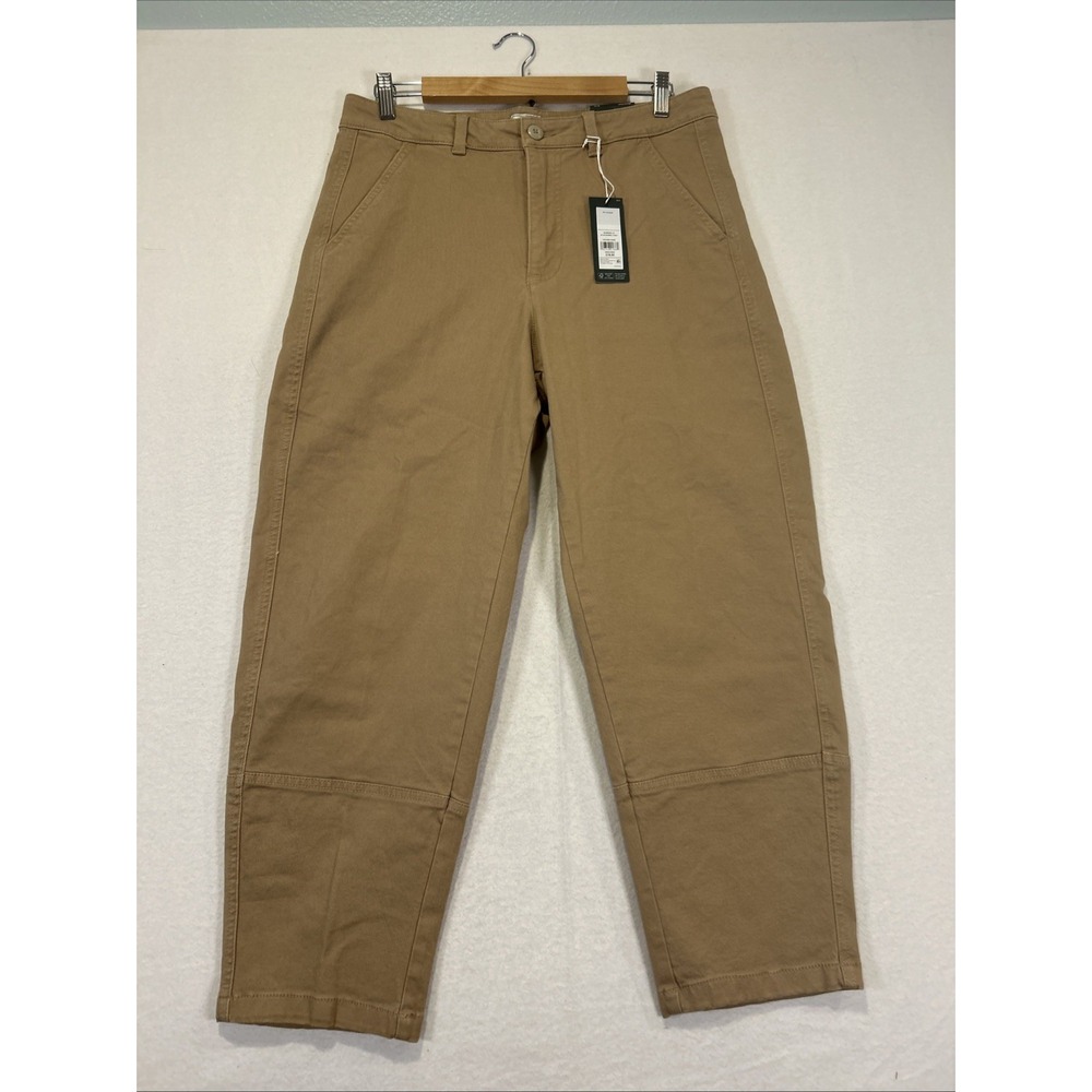 Alpine Design Barrel Pants Womens 10 Sahara Sand High Rise Cropped ADW24905 NEW